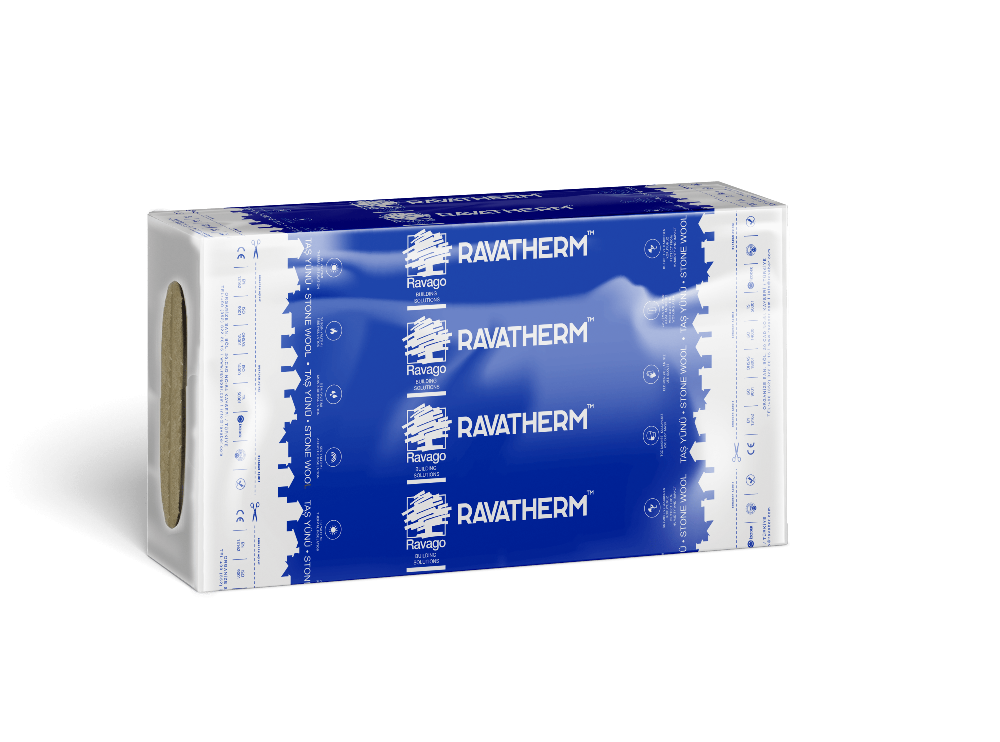 ქვაბამბა - Ravatherm 145 KG/M3 30X600X1200 mm (5.76 მ2) — ქვაბამბა